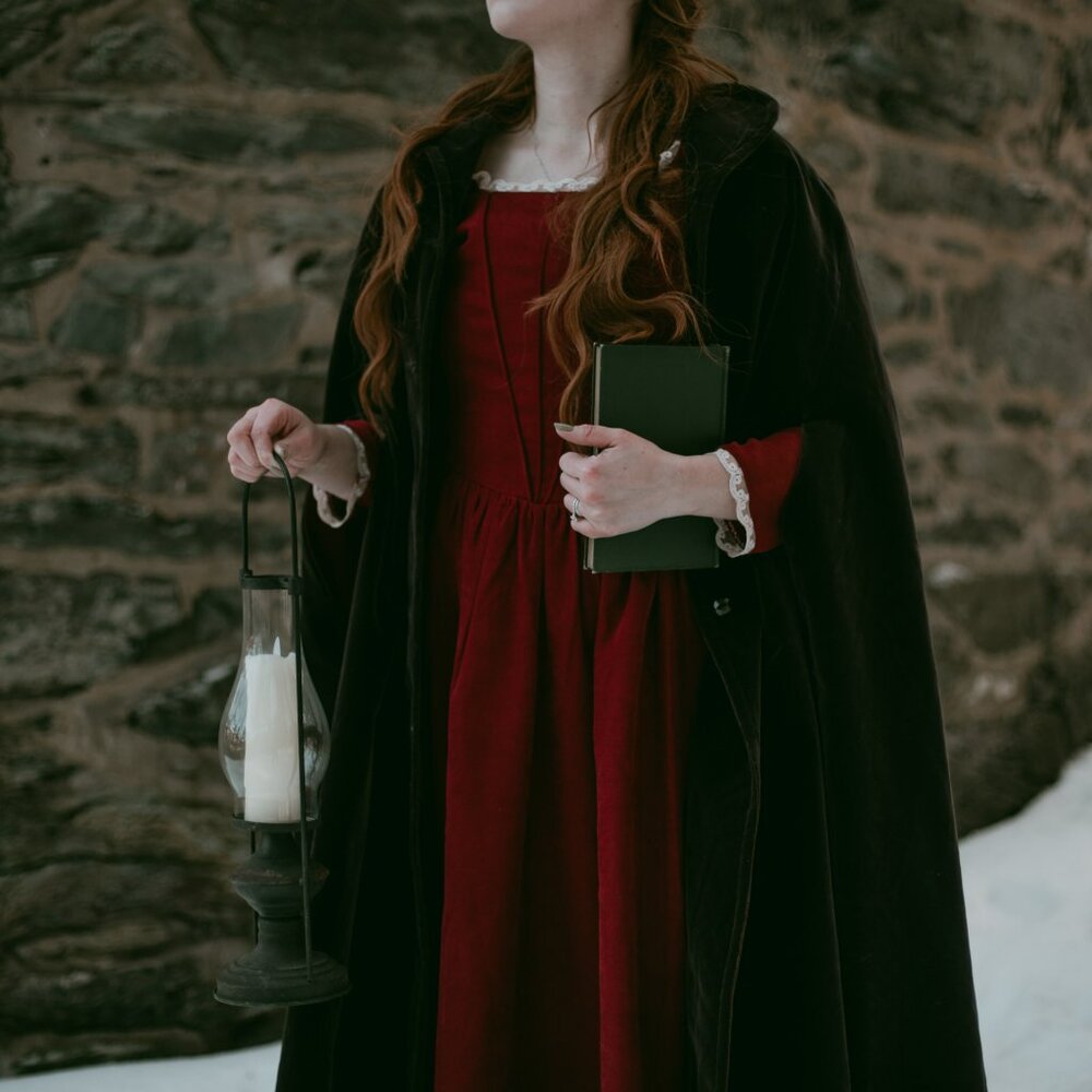 Rare Vintage "Natalie Green" by Bert Newman Chocolate Brown Velveteen Cape